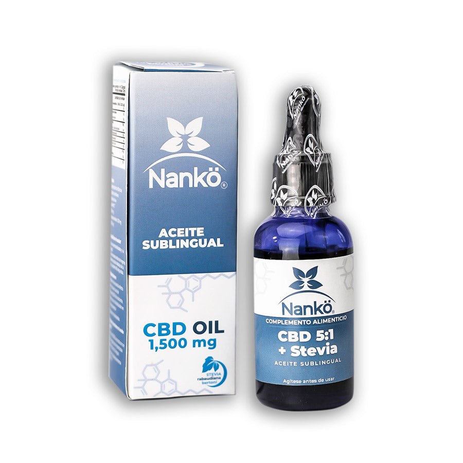 ACEITE SUBLINGUAL CBD 5:1 + STEVIA NANKÖ