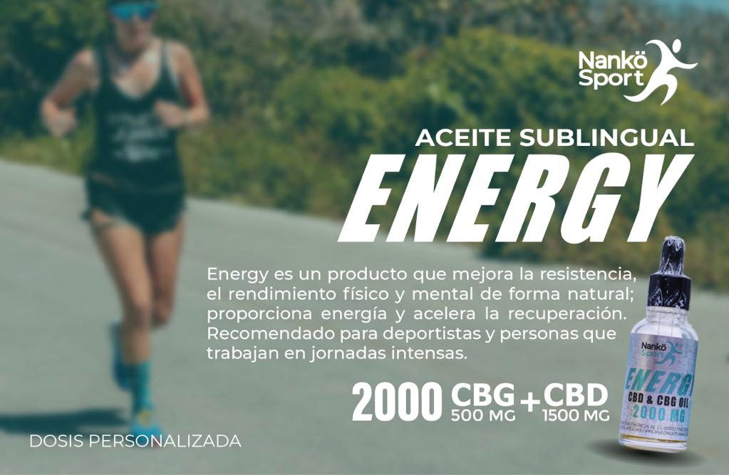 SUPLEMENTO ALIMENTICIO | ACEITE SUBLINGUAL ENERGY SPORT – CBD & CBG | NANKÖ