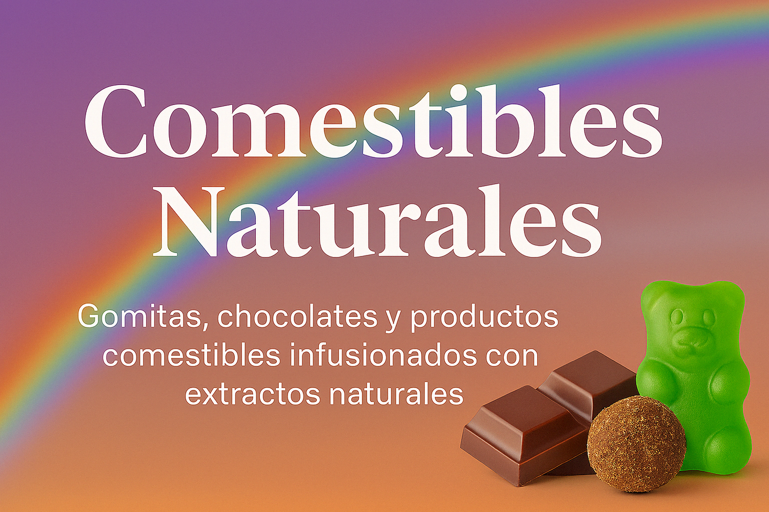 Gomitas y comestibles naturales con extractos funcionales.
