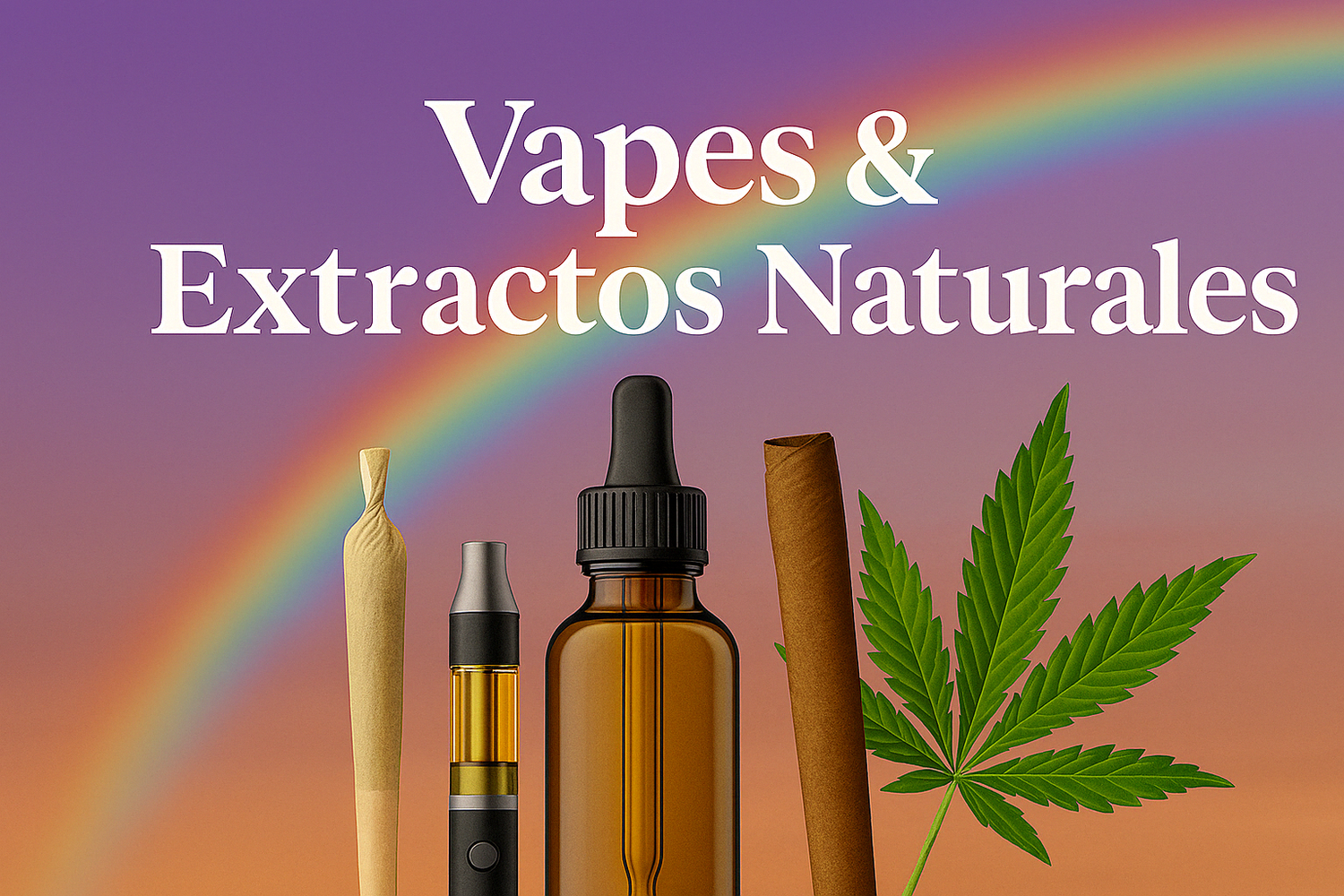 Vapes naturales, cartuchos, pilas 510, Blunts, pre-rolls y extractos inhalables de bienestar.