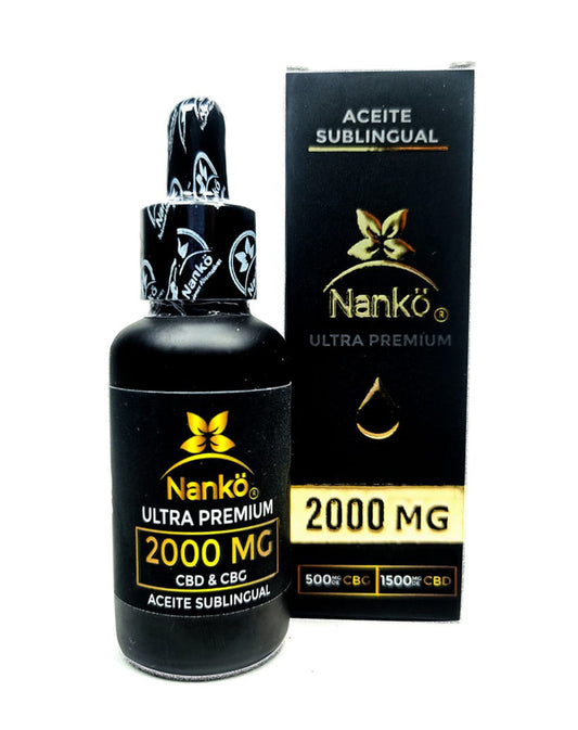Nankö Ultra Premium 2000: Extracto Sublingual de CBD y CBG | Máxima Potencia y Bienestar