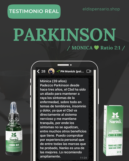 ACEITE SUBLINGUAL CBD 2:1 & CBG NANKÖ