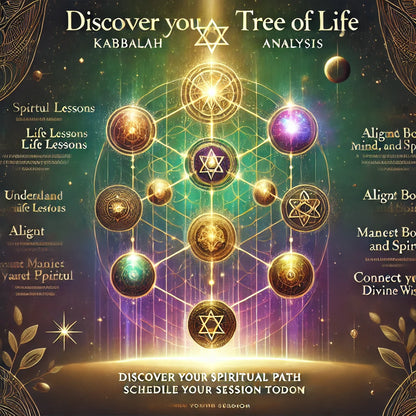 Reporte personalizado del Árbol de la Vida | Análisis kabbalístico de tu misión espiritual y conexión divina | El Dispensario Cuántico 