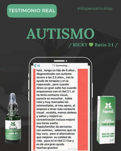 ACEITE SUBLINGUAL CBD 2:1 & CBG NANKÖ