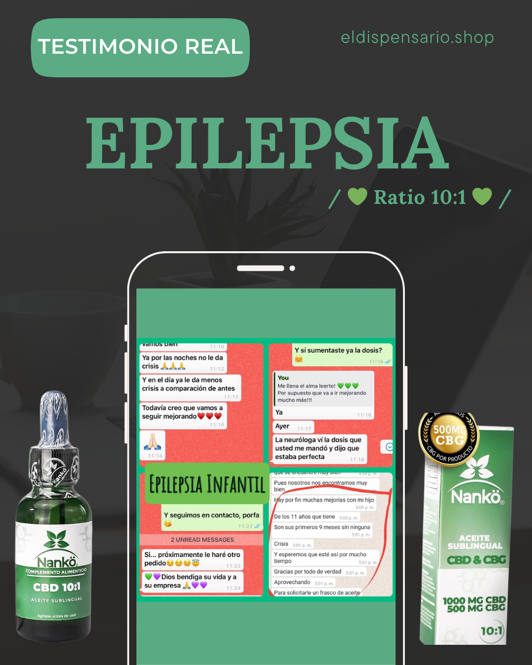 Aceite Sublingual Nankö CBD 10:1 CBG | Bienestar Natural y Equilibrio Diario