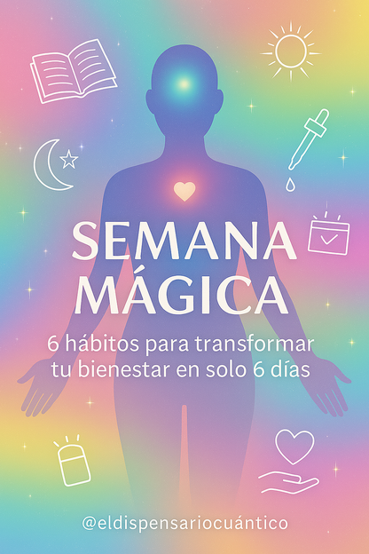 Reto Gratuito Semana Mágica del Dispensario Cuántico: 6 hábitos fáciles para elevar tu energía, calmar tu mente y cuidar tu cuerpo