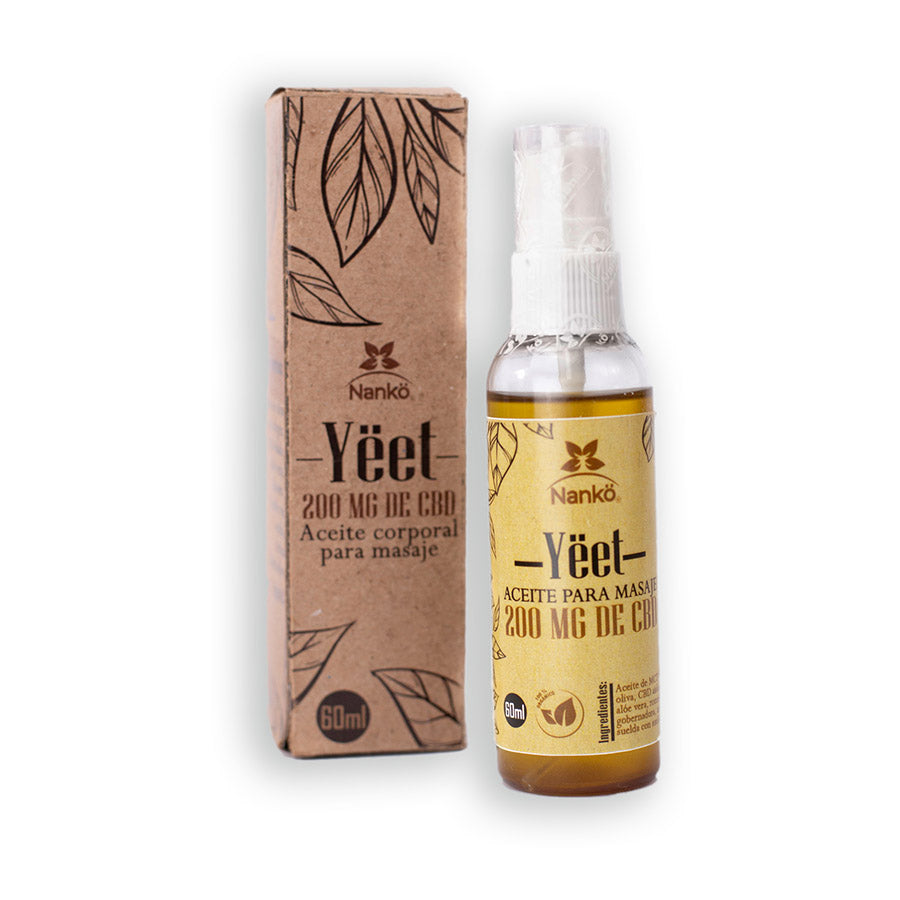 ACEITE PARA MASAJES NATURAL YEET CON CBD 60ml NANKÖ
