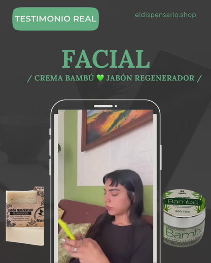 CREMA NATURAL FACIAL DE CBD CON BAMBU Y ACIDO HIALURONICO 45g NANKÖ